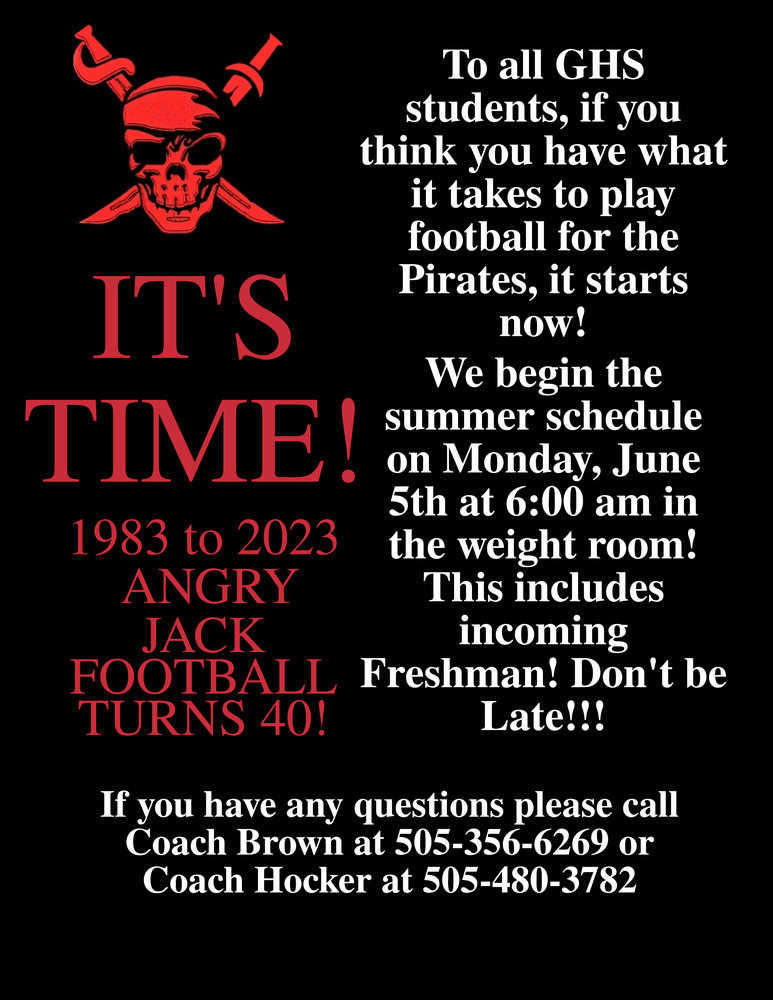 Summer Football Program Flyer