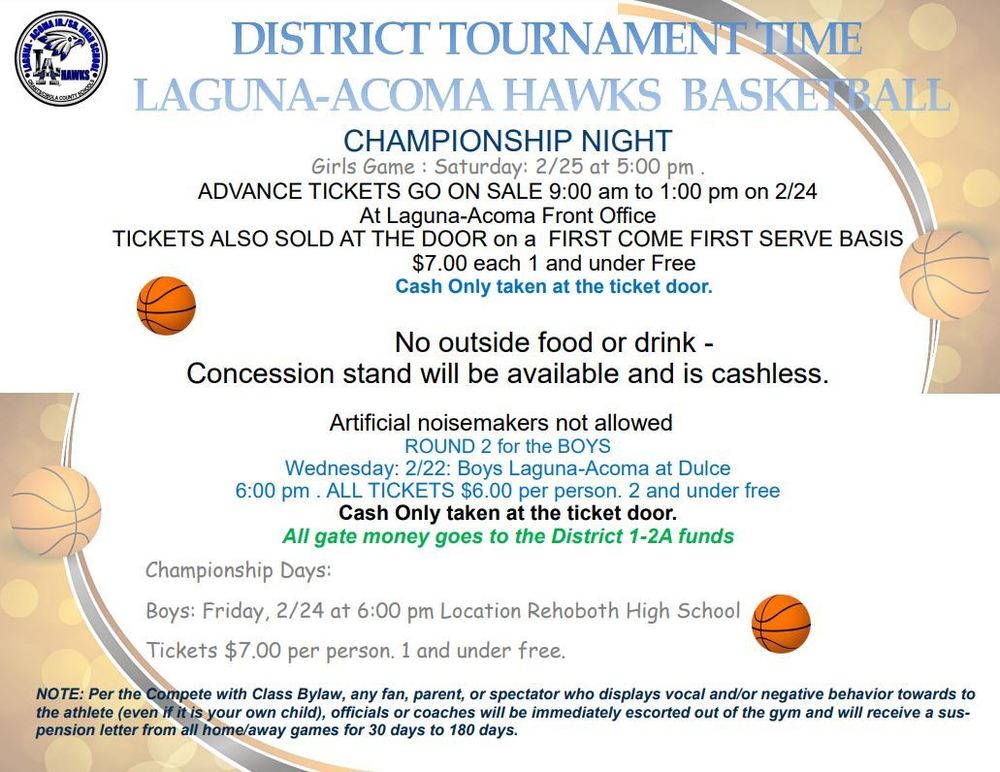 LAHS Basketball District Tournament