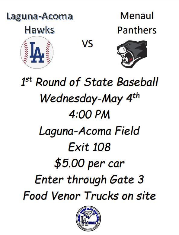 LAHS #8 Hawks Baseball Will Host First Round of State 