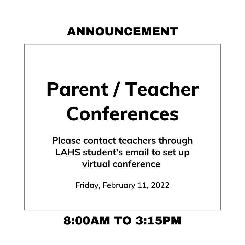 Laguna Acoma Parent Teacher Conferences