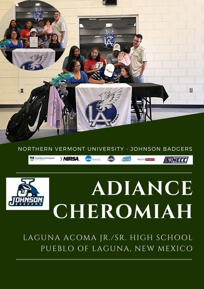 LAHS Golf Star Adiance Cheromiah Commits to Northern Vermont University - Johnson