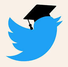 Twitter Bird with Grad Cap