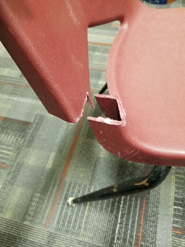 Chairs being damaged