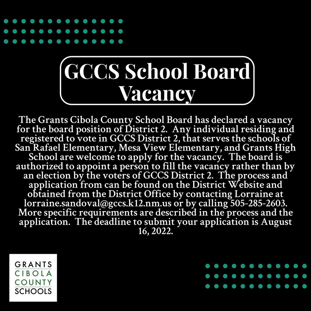 School Board Vacancy