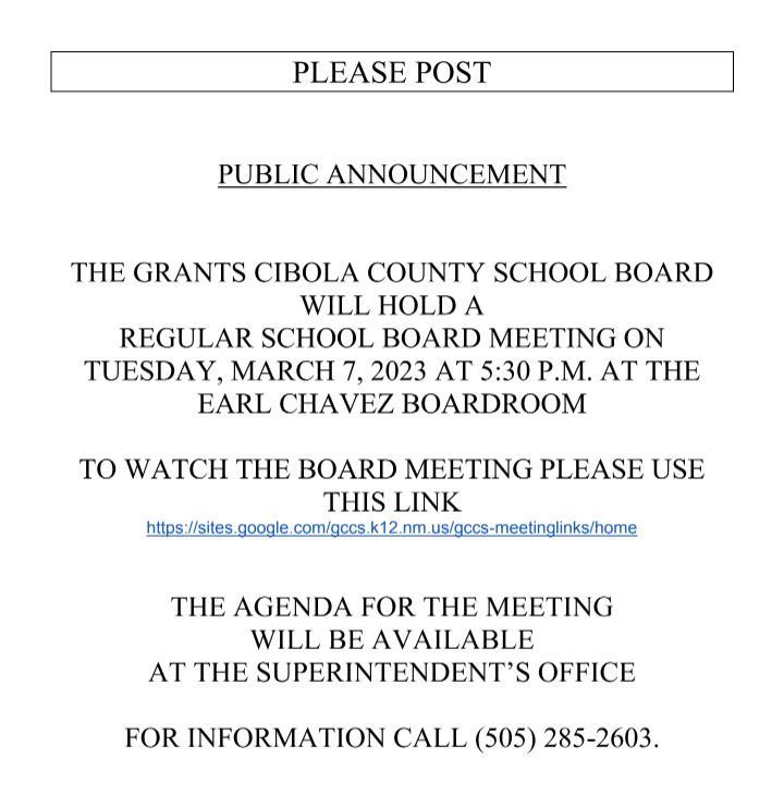 School Board Meeting